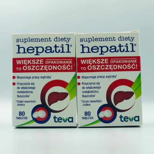 2x Hepatil 80 Tabletten - trägt zur ordnungsgemäßen Fettstoffwechsel bei, MiL4 Bleistift, Lebermedikament, Leberzirrhose, Leberregeneration, Verbesserung der Verdauung