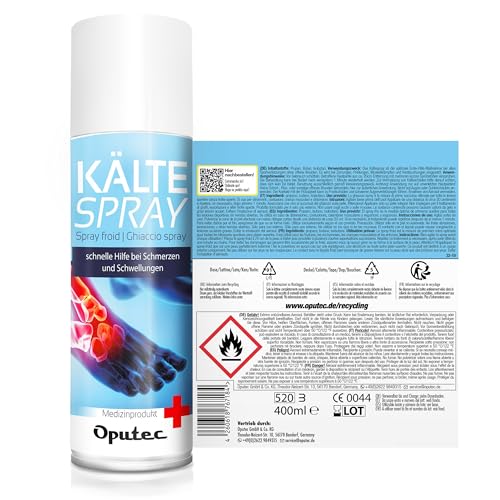 3 x 400ml Oputec Kältespray Eisspray Sport: Erste-Hilfe-Spray bei Sportverletzungen, Schmerzen und Schwellungen (Klassisch) - Medizinisches Kühlspray für jedes Erste-Hilfe-Set