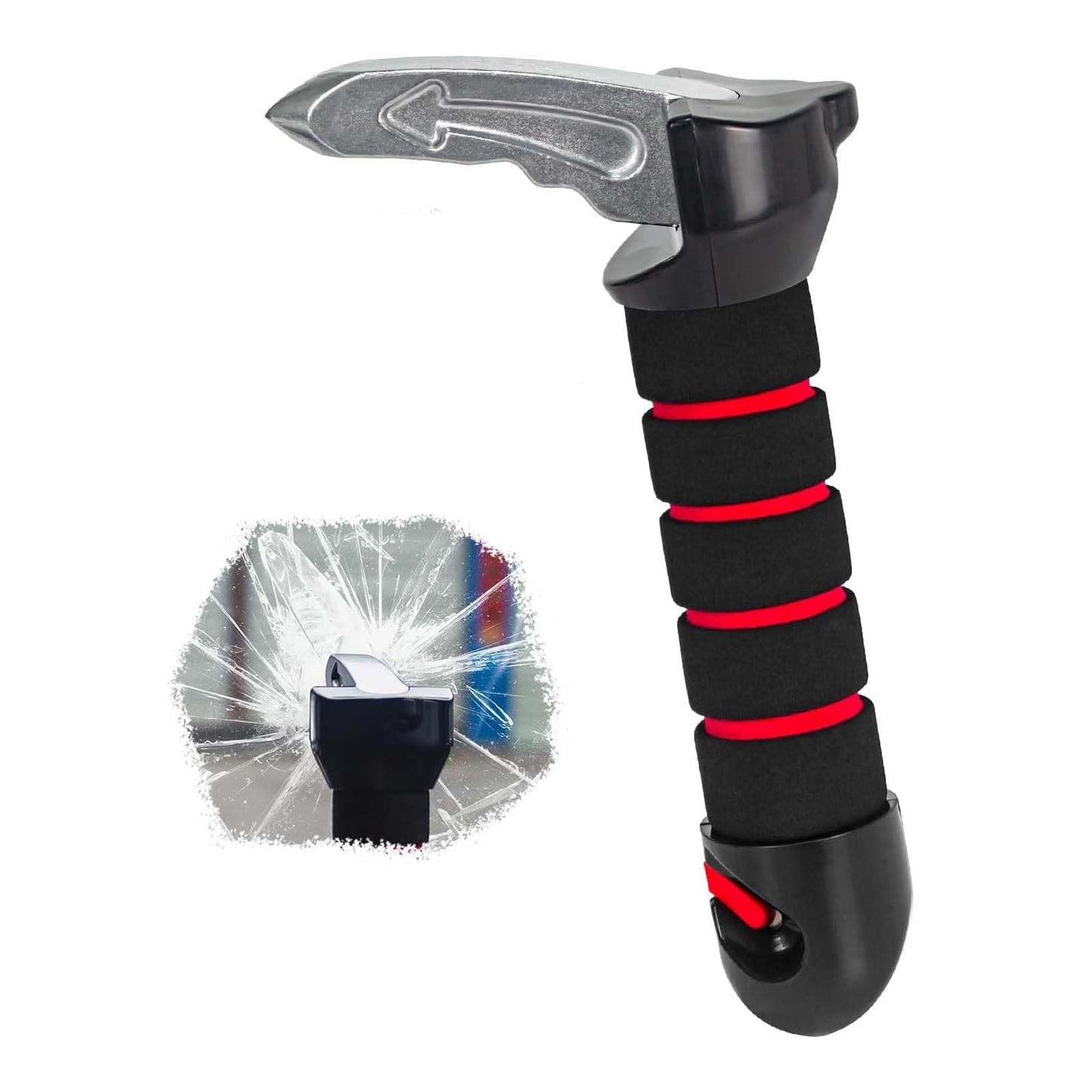 ZYEKIU Auto Ausstiegshilfe Ausstiegshilfe Auto Ergonomisch, Einstiegshilfe Griff Tragbar Autoassistent Support Griff für Ein Und Aussteigen in Den Bus Haltegriffe für Senioren (Rot)