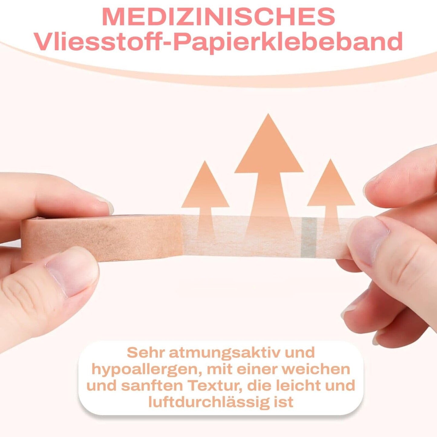 3M Micropore Tape Vliespflaster Hautfarben mit Anwendungstipps by P-Beauty - medizinisches Klebeband Wimpernverlängerung, Hautpflaster Hypoallergen, Atmungsaktiv, Wasserfest (1,25cmx9,14m, 1 Rolle)