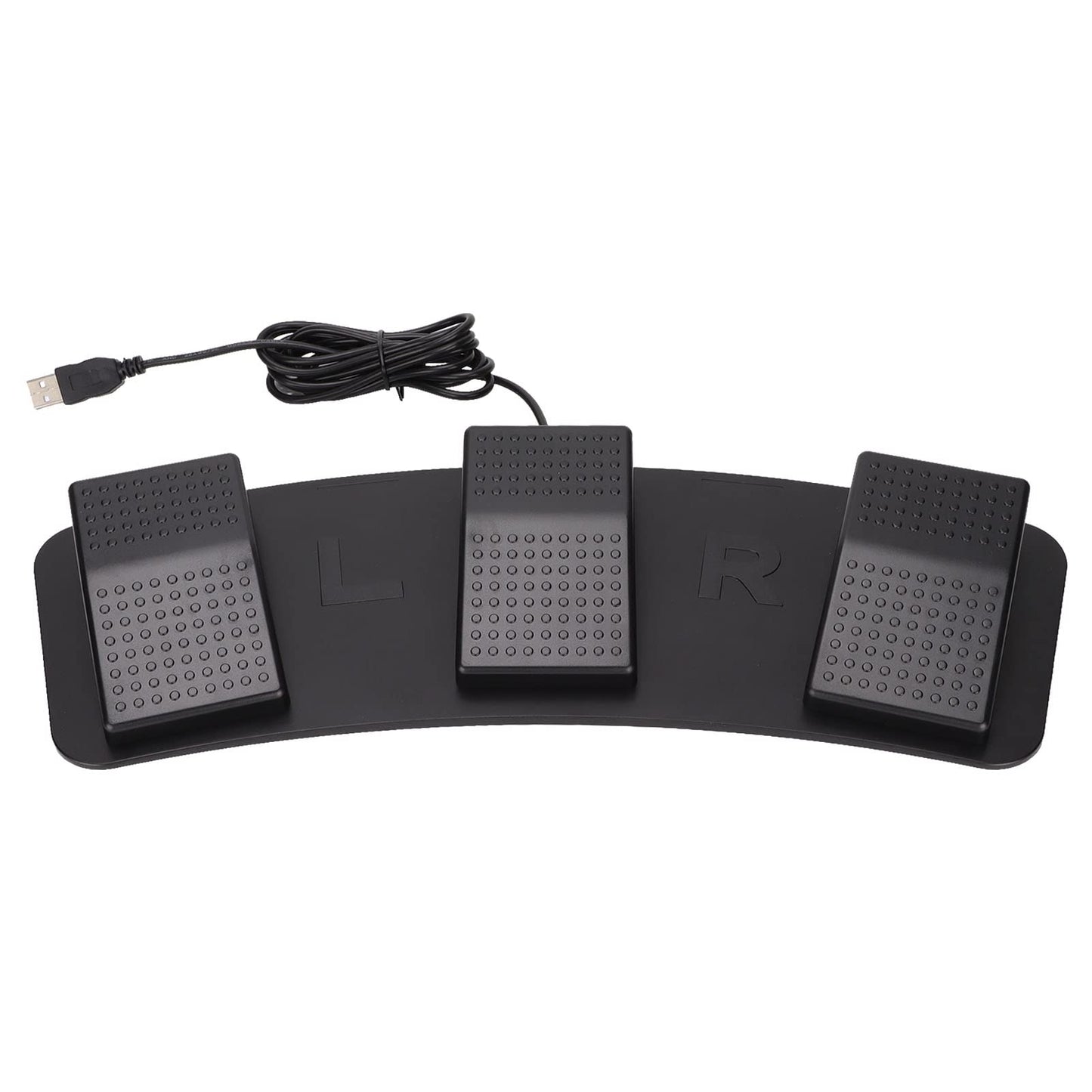 Zunate USB-Dreifach-Fußschalterpedal, PC USB-Fußpedal Fußsteuerung HID Programmierbare Computertastatur für Windows, für, für OS X, für Android (FS23_PM (mechanischer Schalter))