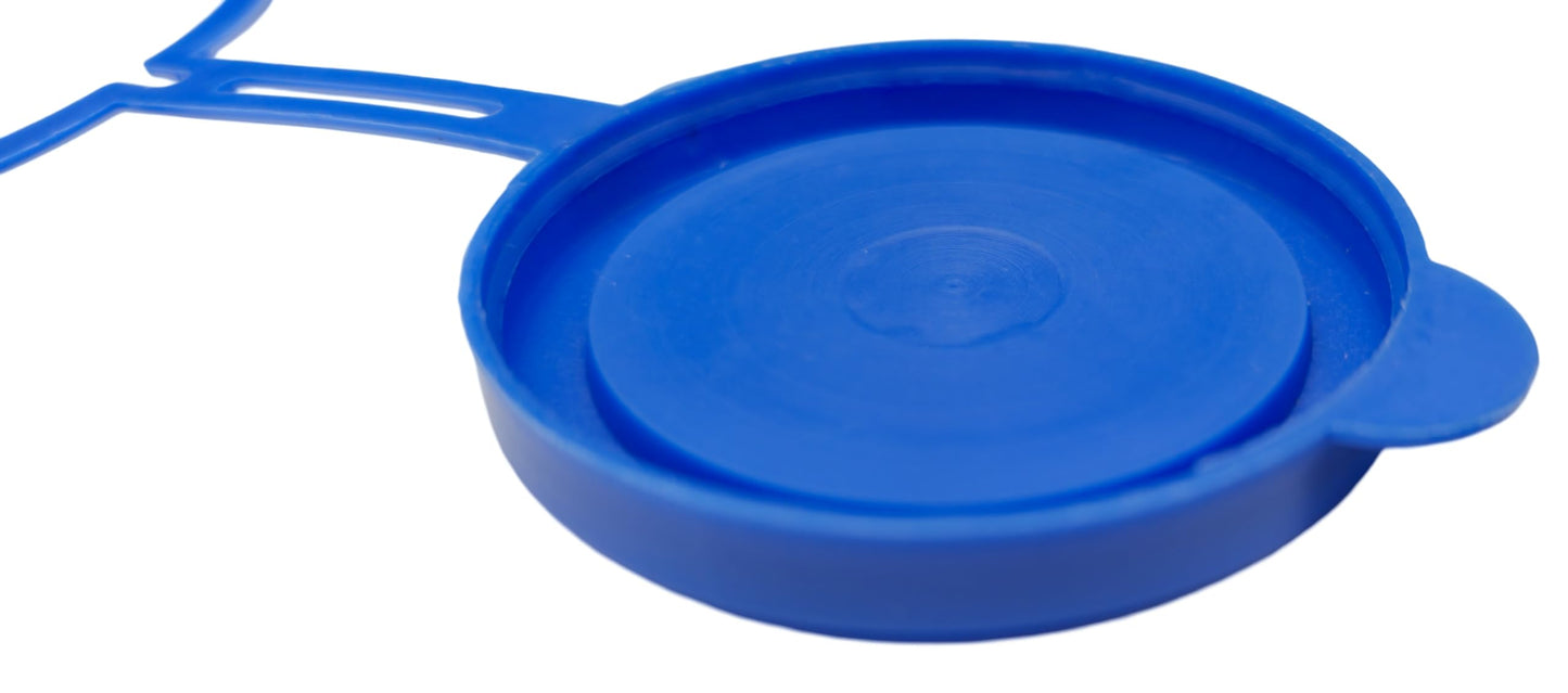 3x Ersatzdeckel für Urinflasche - Urinflaschen 1000 ml – Blauer Deckel, hitzebeständig, – Ideal für Theracaso Urinflaschen (3x Ersatzdeckel blau)