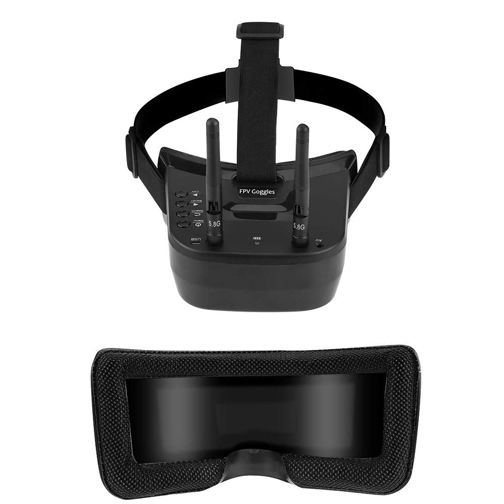 5,8 GHz FPV-Brille, Arris VR-009 Video-Headset 5,8 G 40CH HD 3 '' LCD-Display Mini-FPV-Brille für Brille für FPV-Quadcopter-Drohnen - RC-Teile und Zubehör
