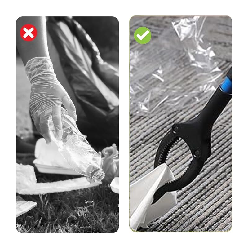 3 stück 30cm Kinder Greifzange,HygienemüLlklammern Tragbare MüLlsammelzange Multifunktionale Müllzange ,Anwendbare Müllsammlung