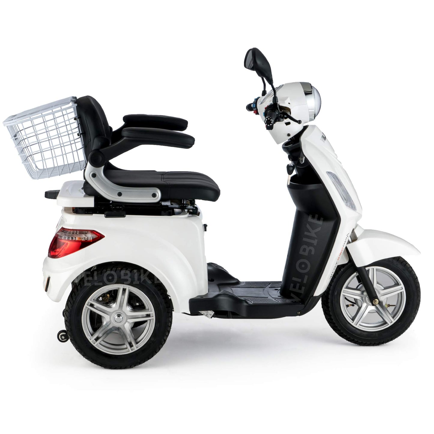 Ztech Elektromobil, E-Mobil, Seniorenfahrzeug, Elektroroller Erwachsene E-Dreirad, 12 Km/h (Weiß)