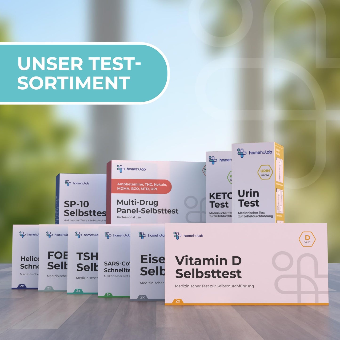 2x Vitamin D Selbsttest - Einfacher Vitamin D Test für Zuhause mit sofortigem Ergebnis bei Müdigkeit, Erschöpfung & Vitamin D3 K2 Mangel