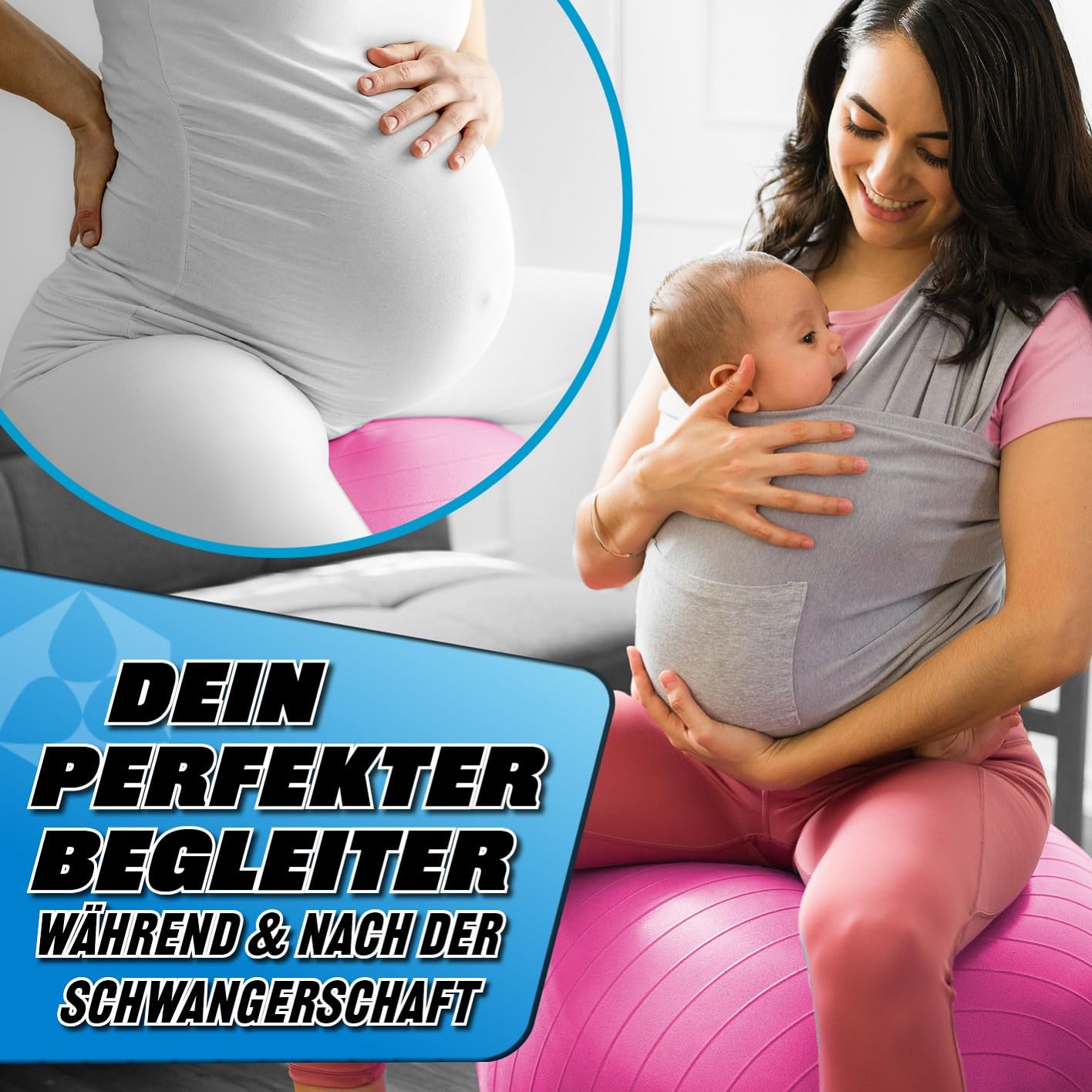 #DoYourFitness Gymnastikball inkl. Ballpumpe | Fitness Sitzball in 55cm bis 85cm | Anti-Burst | Trainingsball für Yoga, Pilates, Gym, Büro & Schwangerschaft | Fitnessball & Balance für Core-Training
