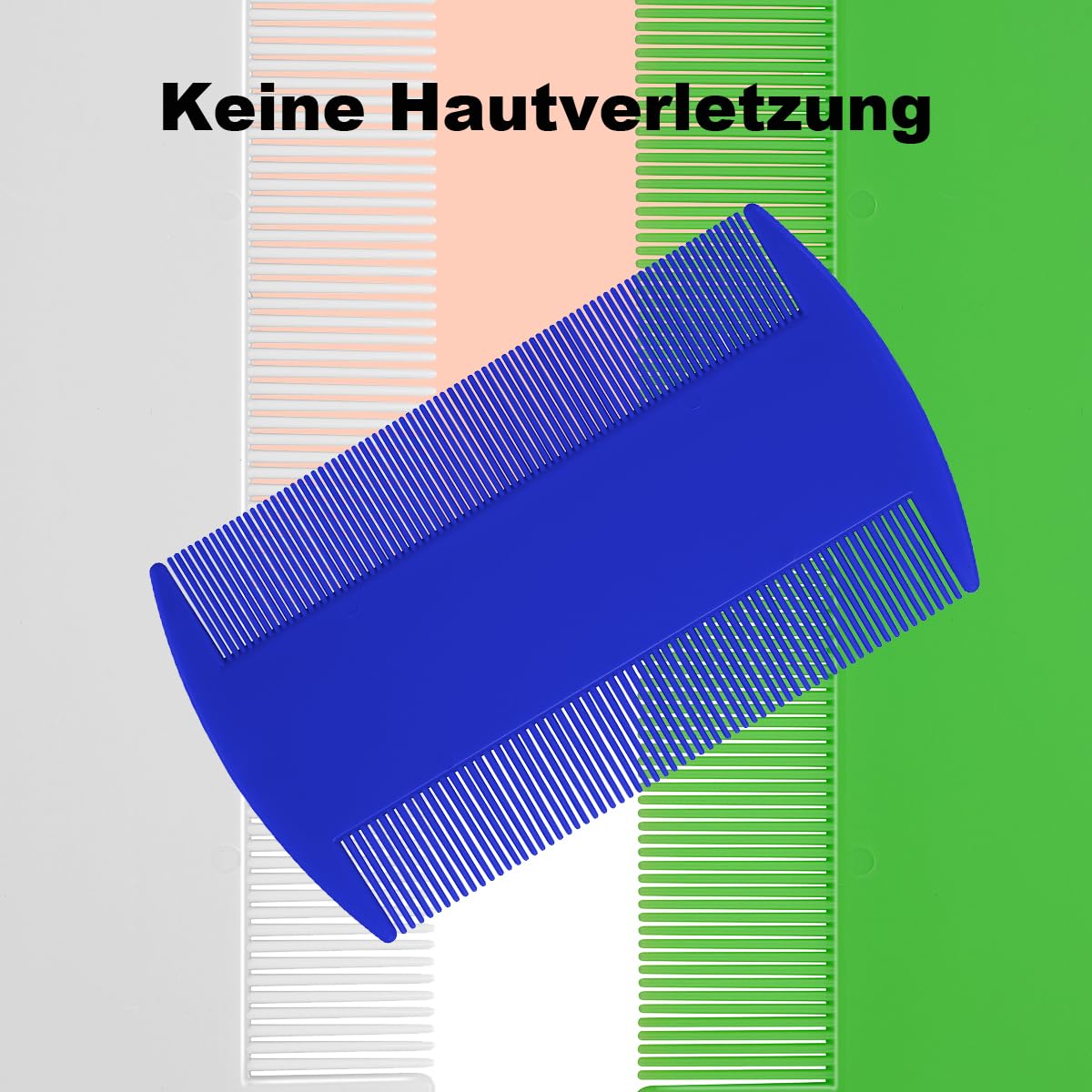 6 Stück Läusekamm,Doppelseitiger Feinzahniger Läusekamm und Schuppenkamm, ideal als Hundekamm und Flohkamm für Katzen und Hunde, zum Entfernen von Floh, Läusen und Schuppen