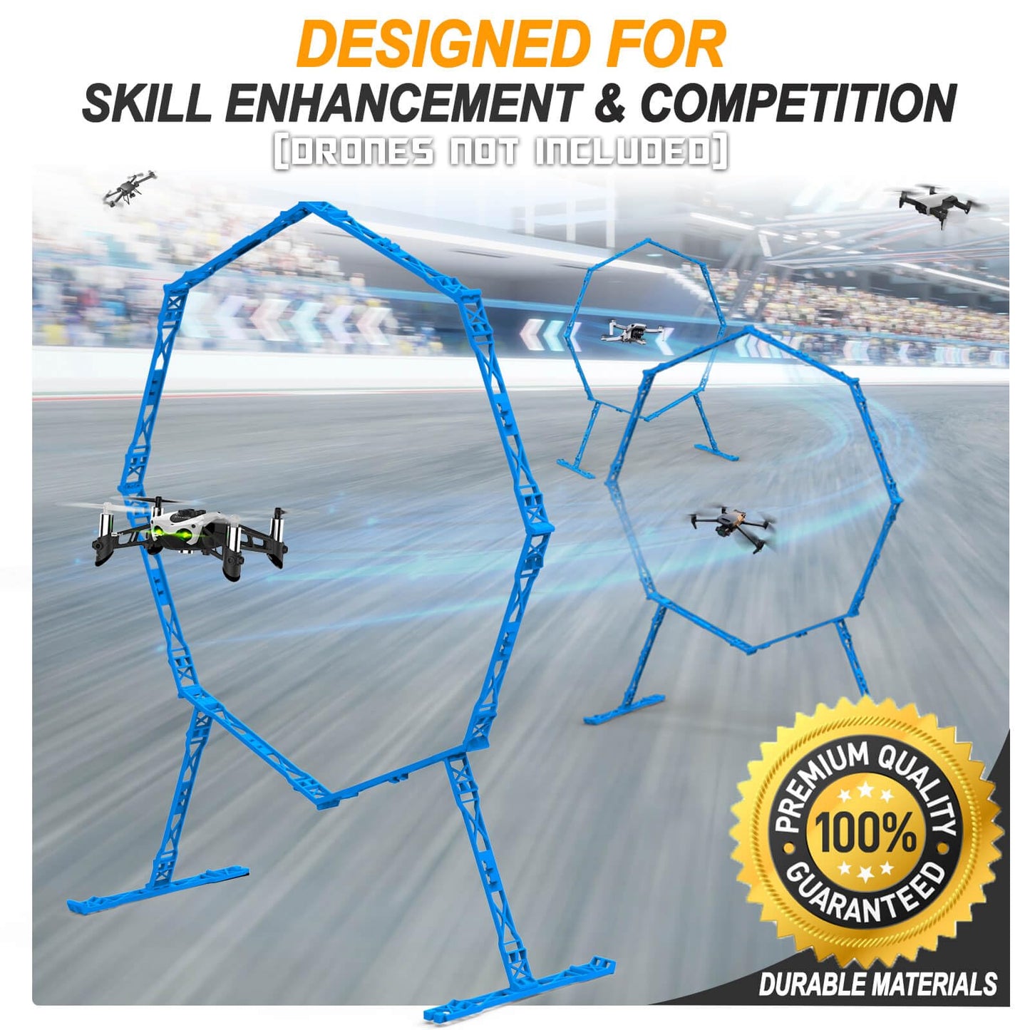 Beria Mini RC Drohne Hindernisvermeidung Training Spielzeug für Kinder Renntore Drohne Helikopter Wettkampf Übungsstrecke Zubehör Geschenke für 3-10 Jahre Mädchen Junge Geburtstag Kinderspielzeug