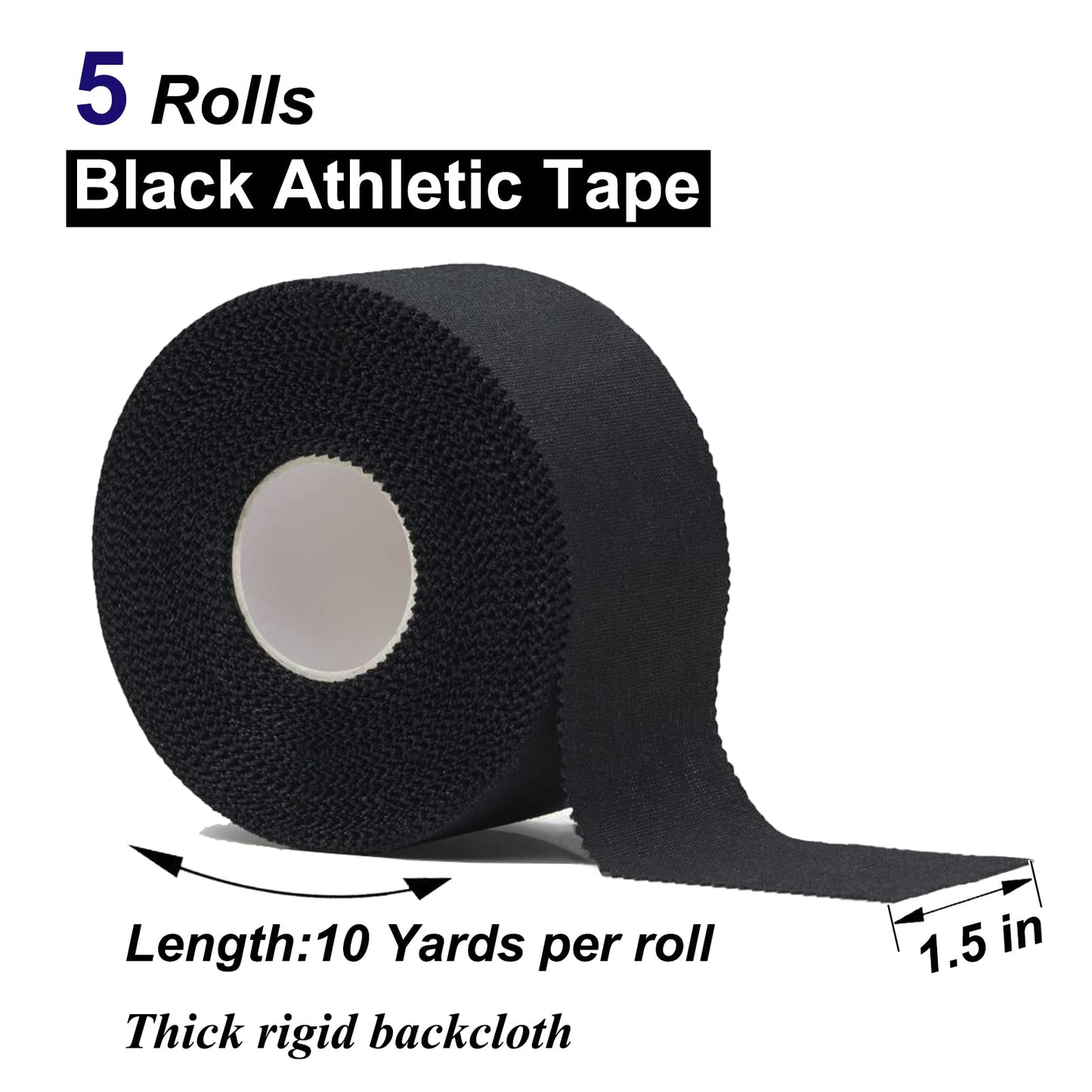 3 Rollen Sporttape, 3,8cmx10m Weiß Tape Sport Tapeverband Fingertape,Hypoallergenes Tapes Medizinische Klebebänder für Fußball Volleyball Klettern Bjj