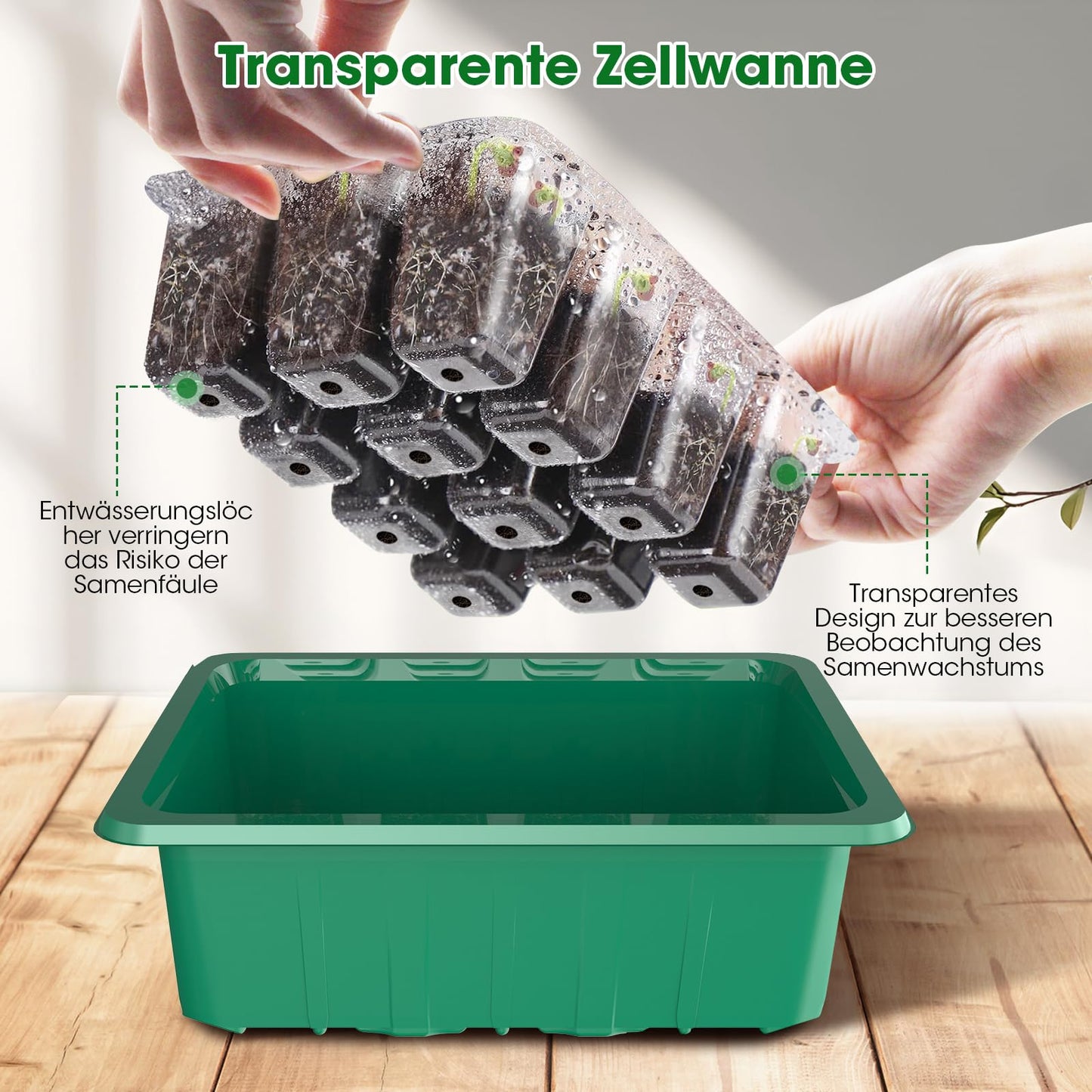 Zimmergewächshaus,5 Stück Mini Gewächshaus Anzuchtset Mit Licht, Einstellbare Helligkeit zimmergewächshaus anzuchtkasten perfekt für die Anzucht von Pflanzen,Wiederverwendbares Anzucht Gewächshaus