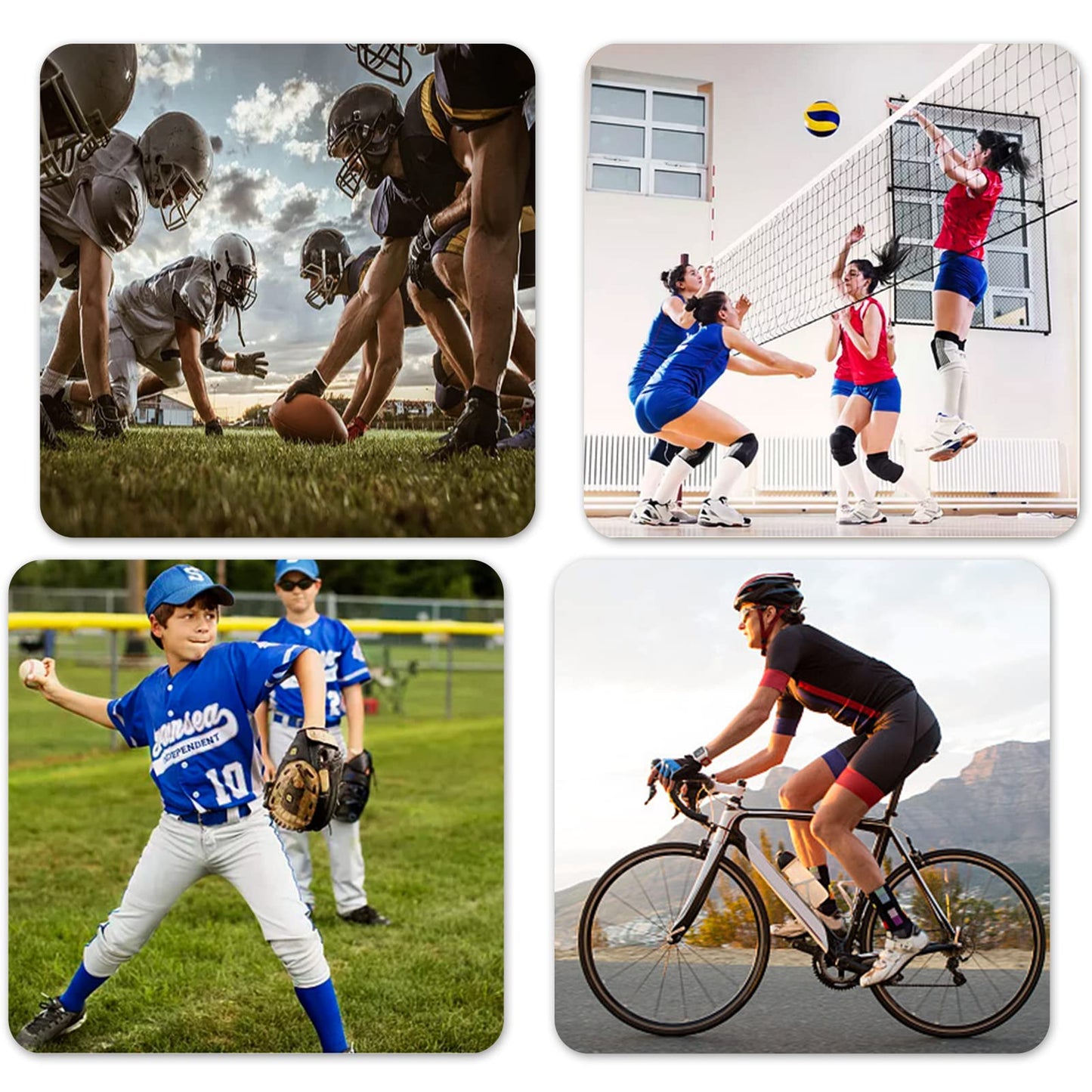 3 Rollen Sporttape, 3,8cmx10m Weiß Tape Sport Tapeverband Fingertape,Hypoallergenes Tapes Medizinische Klebebänder für Fußball Volleyball Klettern Bjj