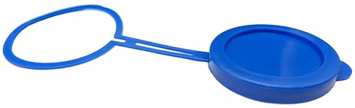 3x Ersatzdeckel für Urinflasche - Urinflaschen 1000 ml – Blauer Deckel, hitzebeständig, – Ideal für Theracaso Urinflaschen (3x Ersatzdeckel blau)