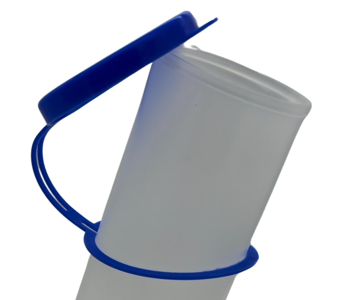 3x Ersatzdeckel für Urinflasche - Urinflaschen 1000 ml – Blauer Deckel, hitzebeständig, – Ideal für Theracaso Urinflaschen (3x Ersatzdeckel blau)