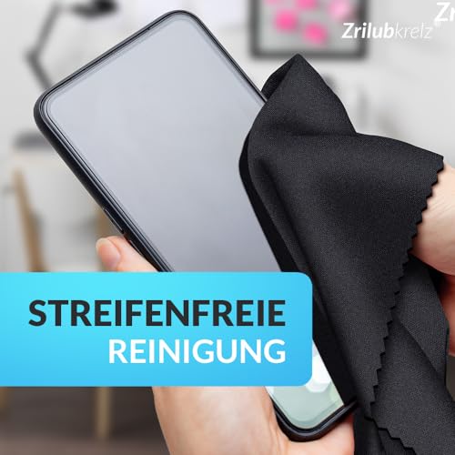 Zrilubkrelz® 8 Brillenputztücher in Optikerqualität - 20 x 20cm - Mikrofaser - Extra Weich & Saugstark