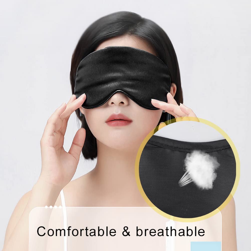 24 Pack Schlafmaske Für Seitenschläfer, Ultraweiche Augenmaske Schlafmasken, Lichtblockierende Augenbinde Zum Schlafen Mit Verstellbarem Riemen Für Herren, Frauen, Kinder