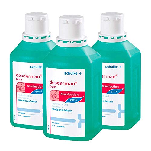 3x 500 ml Schülke Desderman Händedesinfektionsmittel Desinfektionsmittel, farbstoff-/parfümfrei