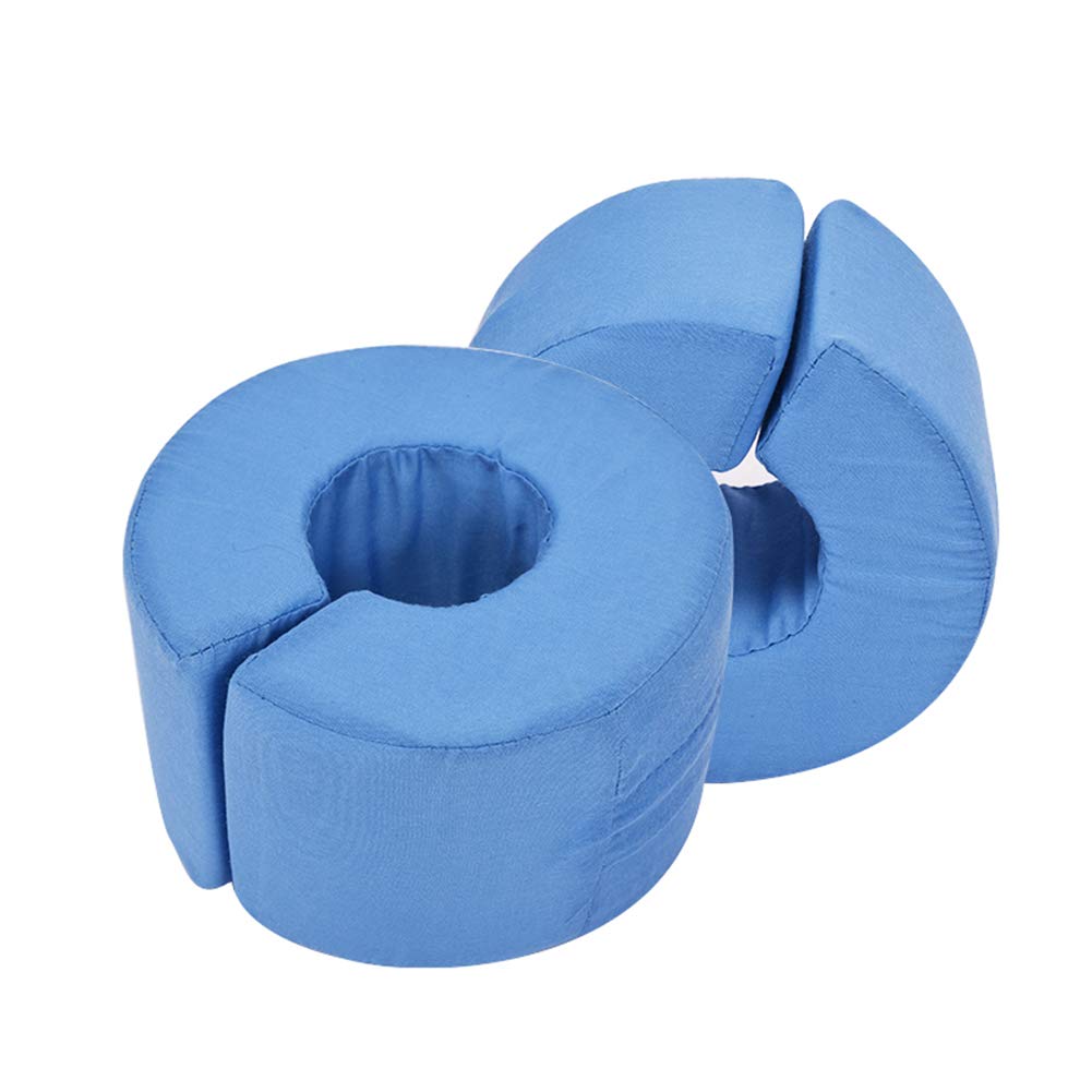 2PCS Fersenschoner Antidekubitus - Ekubitus Fersenschutz Anti Dekubitus Fußkissen Handstütze - Fußstütze Kissen Fersenschoner Fersenschutz,Blue,17X10cm