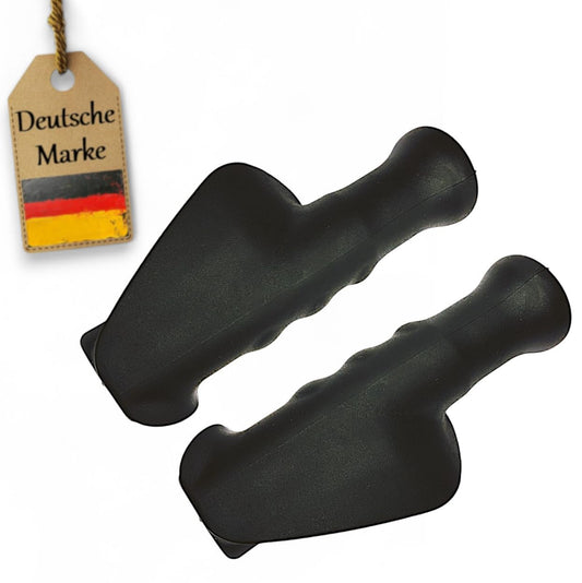 2x Handgriff für Rollator, 125x22 mm von FabaCare, ergonomisch geformt, Ersatzhandgriffe, Rollatorengriff, Rollatorenhalter, Rechts und Links, Handfasser für Mobilitätshilfe