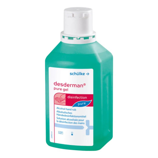 5x 500 ml Schülke Desderman® Pure Händedesinfektionsmittel Desinfektionsmittel, farbstoff-/parfümfrei
