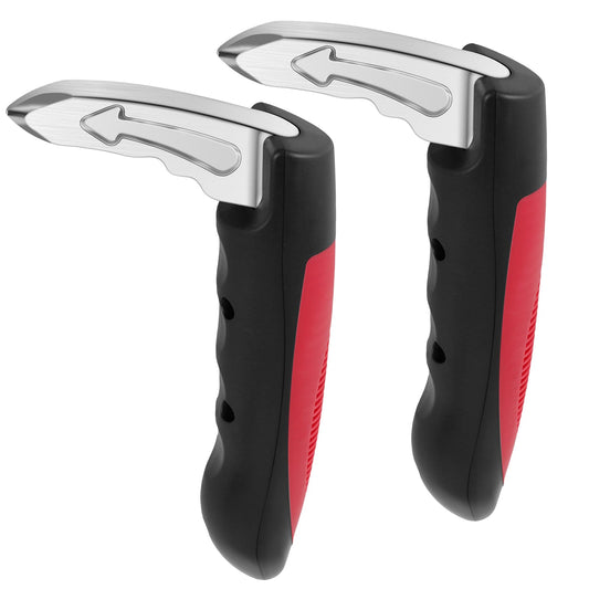 2 Stück Auto Ausstiegshilfe Senioren Tragend 400lbs Multifunktional Grip Helfer Auto Notfallhammer Auto Mobilitätshilfe Auto Griff Assistent Einstiegshilfe Auto Griff für Senioren Behindert (Rot)