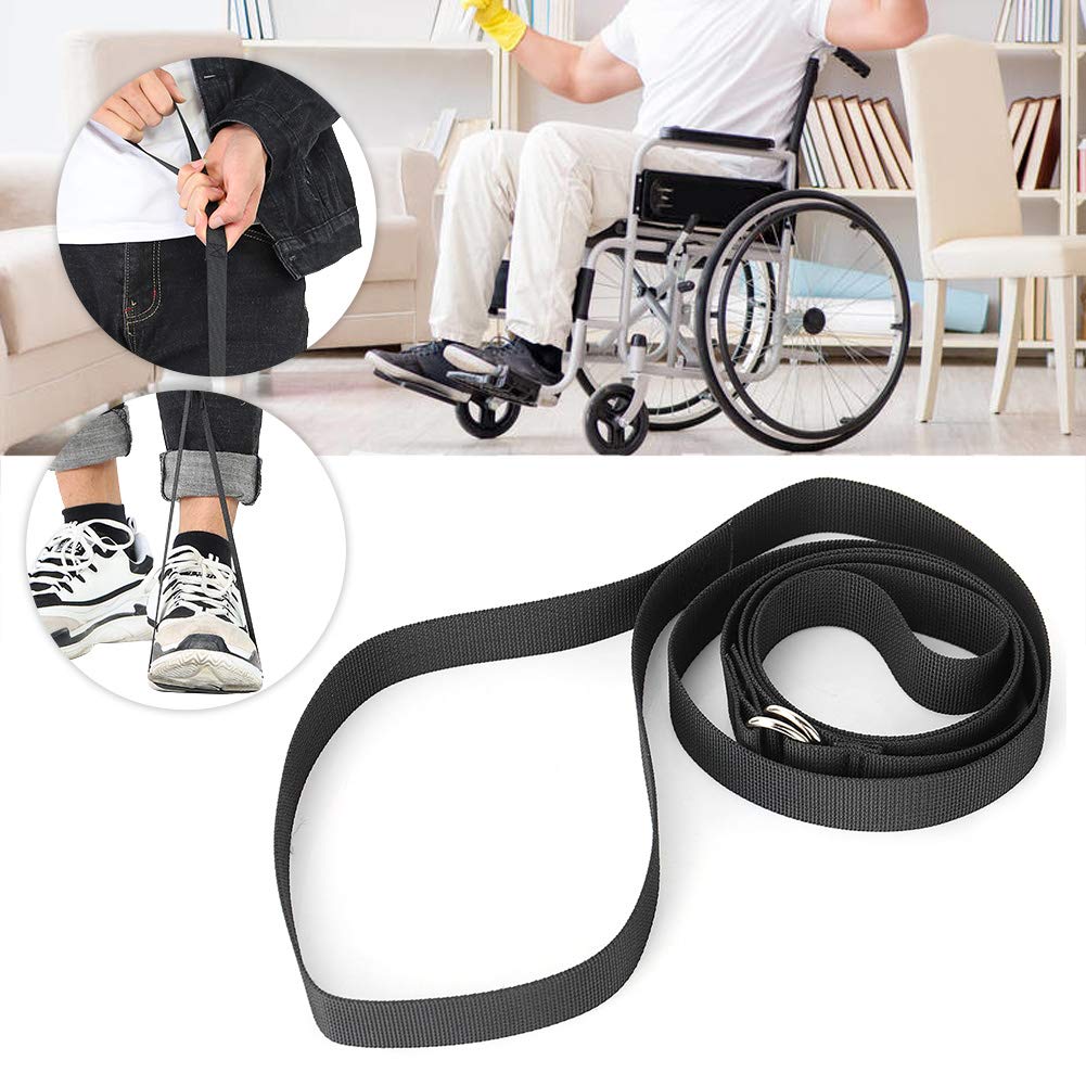 56,3in Nylon Beinheber, Leg Lifter Strap mit Handgriff, Beinlifter Fußheber Oberschenkelheber Mobilitätshilfen Werkzeug für Behinderung Alten das Bein heben in Richtung Bett, Auto, Sofa & Rollstuhl