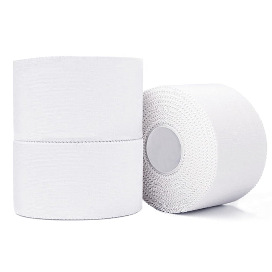 3 Rollen Sporttape, 3,8cmx10m Weiß Tape Sport Tapeverband Fingertape,Hypoallergenes Tapes Medizinische Klebebänder für Fußball Volleyball Klettern Bjj