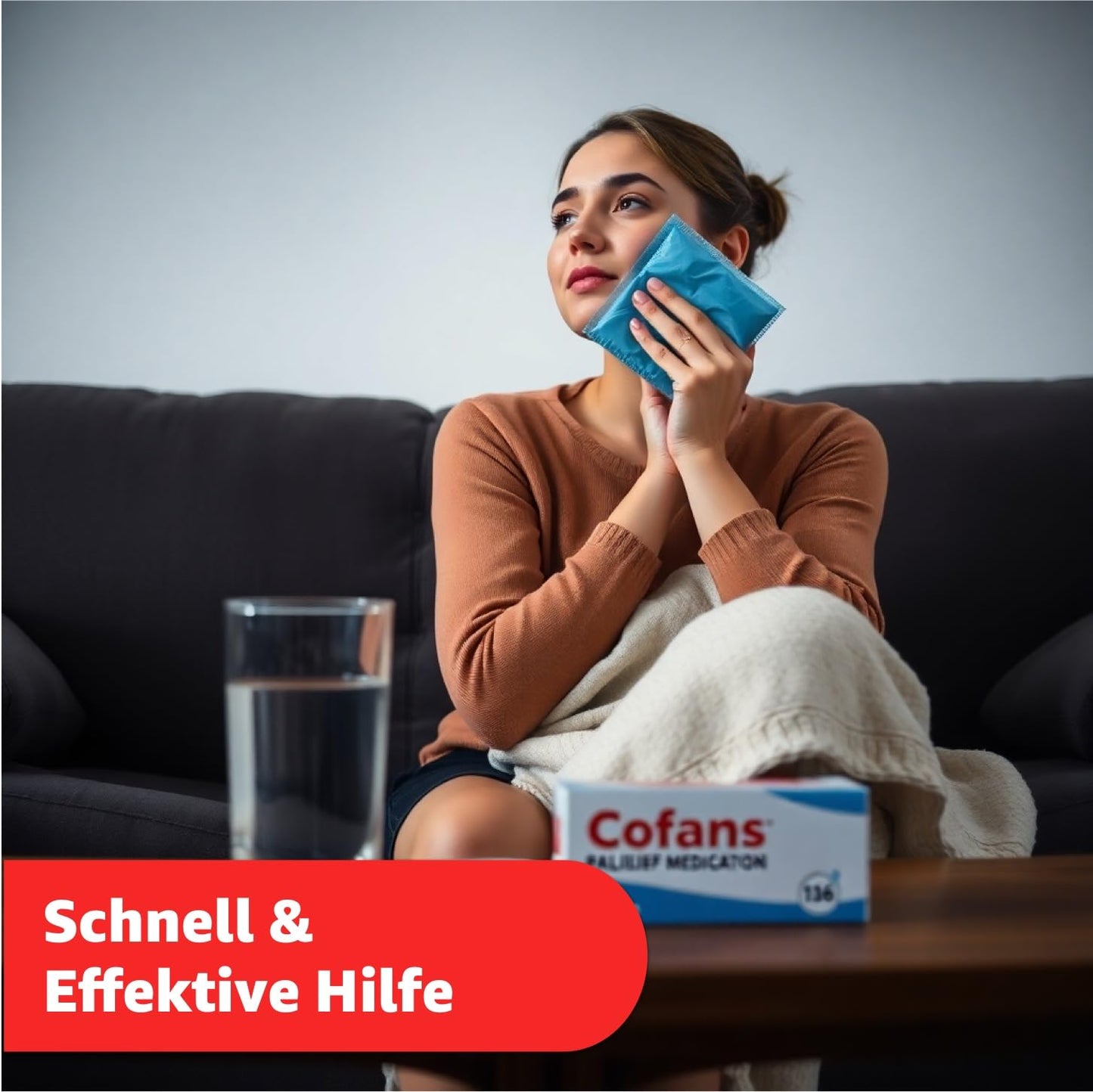 2x Kalt Warm Kompressen - MADE IN GERMANY - Kühlpads Set 29x12 cm - Vielseitige Kühl- und Warmkissen, Gelkissen