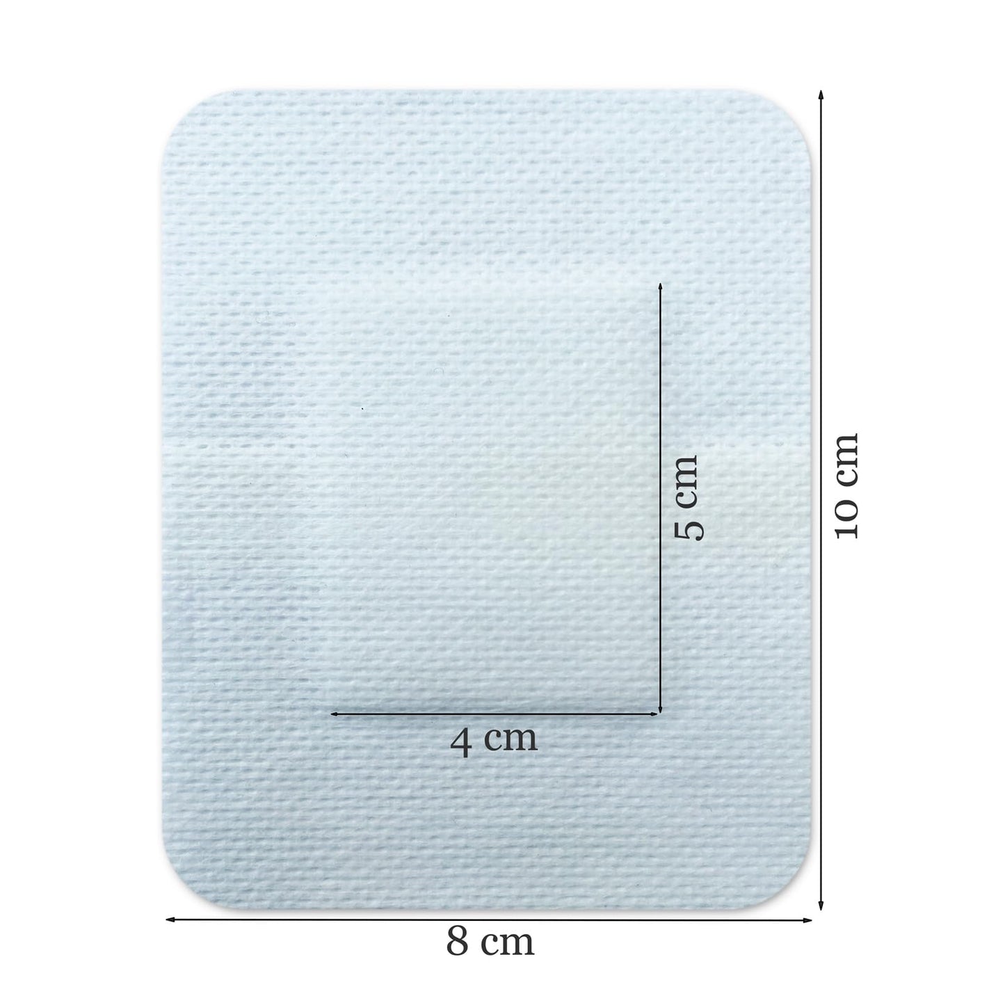 50 Stück Wundpflaster steril 10x8 - steriler Wundverband Pflaster sensitiv - Wundauflage nicht haftend 5x4 cm - Saugstark & Hautfreundlich - Akute Wundversorgung und postoperatives Pflaster