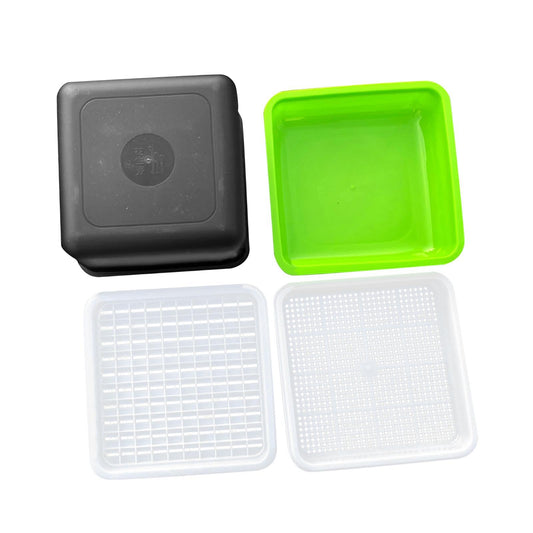 ＡＷＨＡＯ Sprout Fall Kindergarten Topf Pflanzung Box Sprout Tablett für Outdoor Garten Gewächshaus, 4 Stück