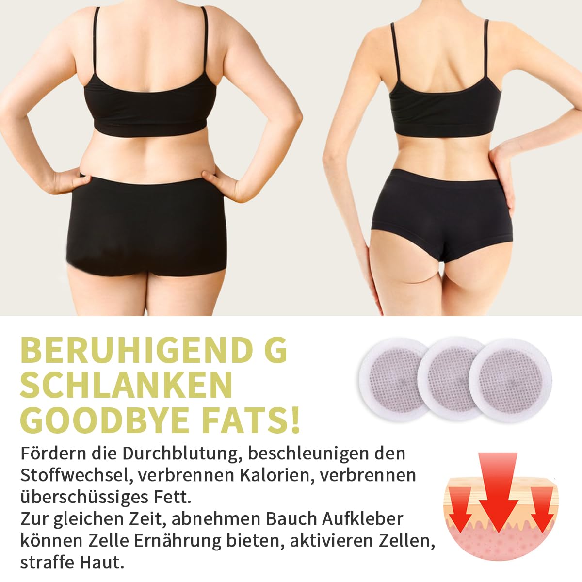 30 StüCk,Abnehmen Schnell Fettverbrenner,Natural Herbal Sticker,Navel Sticker,Slimming Patch,Abdominal Detox Abnehmen,Eimer Taille,Bauchfett Taille,Schnelles Abnehmen Nicht Reizend,Abnehmpflaster