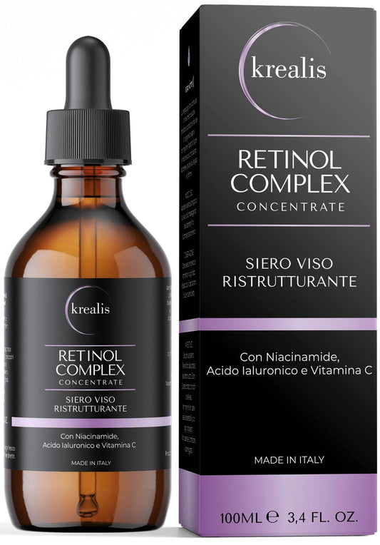 •100ml• Retinol Serum, mit Niacinamid, Hyaluron & Vitamin C, Serum Gesicht, Anti-Falten für Skincare von Damen & Männer