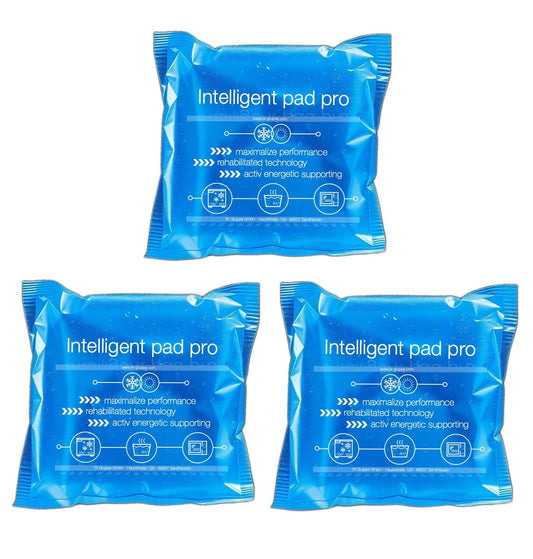 3er Set Kühlpacks Kühlpads - MADE IN GERMANY - 15x15 cm - Kalt & Warm Kompresse - Prellungen & Insektenstiche & Schmerzen Gel Kühlkissen & Kühlakku