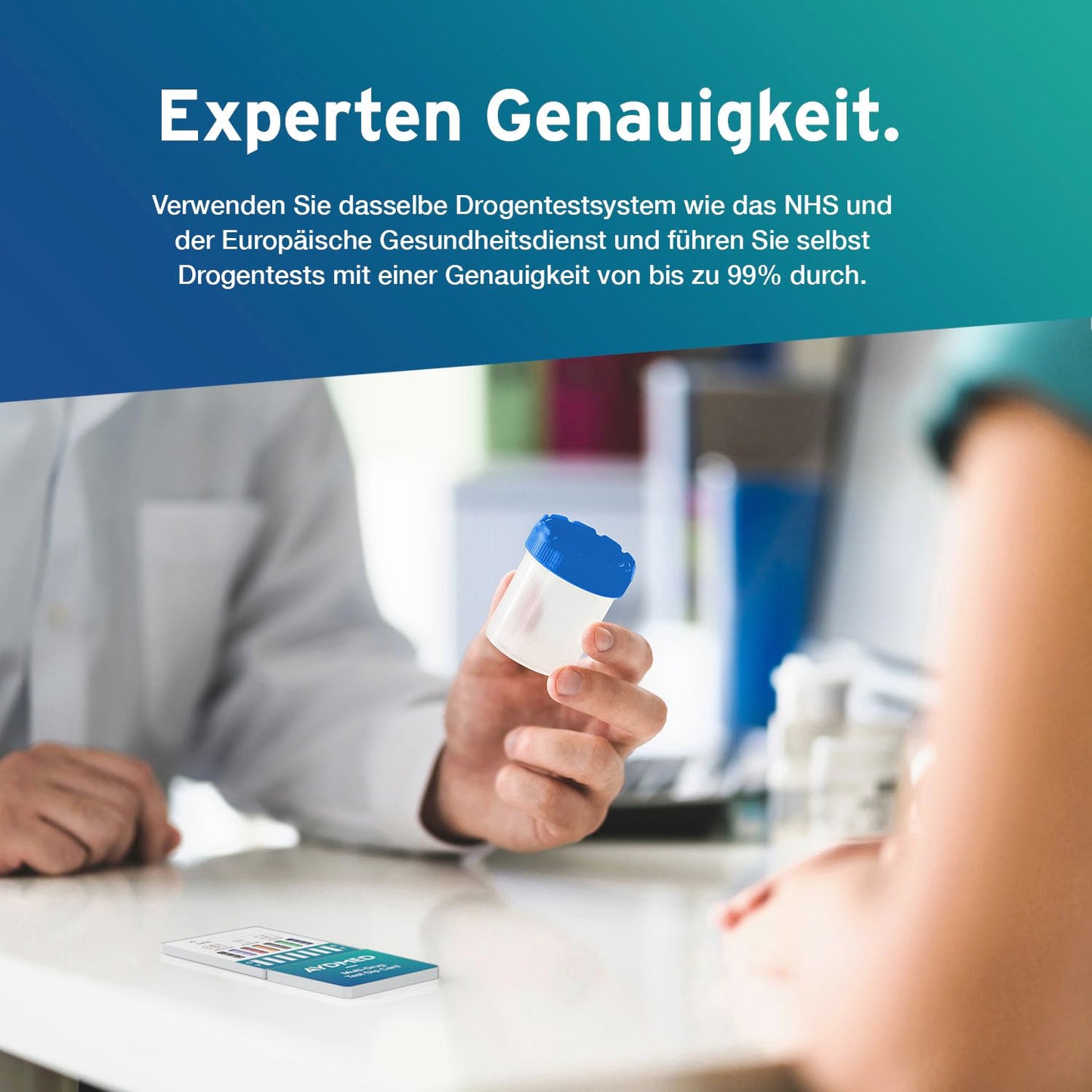 5 x AYDMED 7-in-1-Drogentest Schnelltest | Drogentest für Selbsttest-Urin-Screening | Drogentests zum Nachweis von Kokain, Opiate, Methadon, Amphetamine, Cannabis, Ecstasy und Benzodiazepine