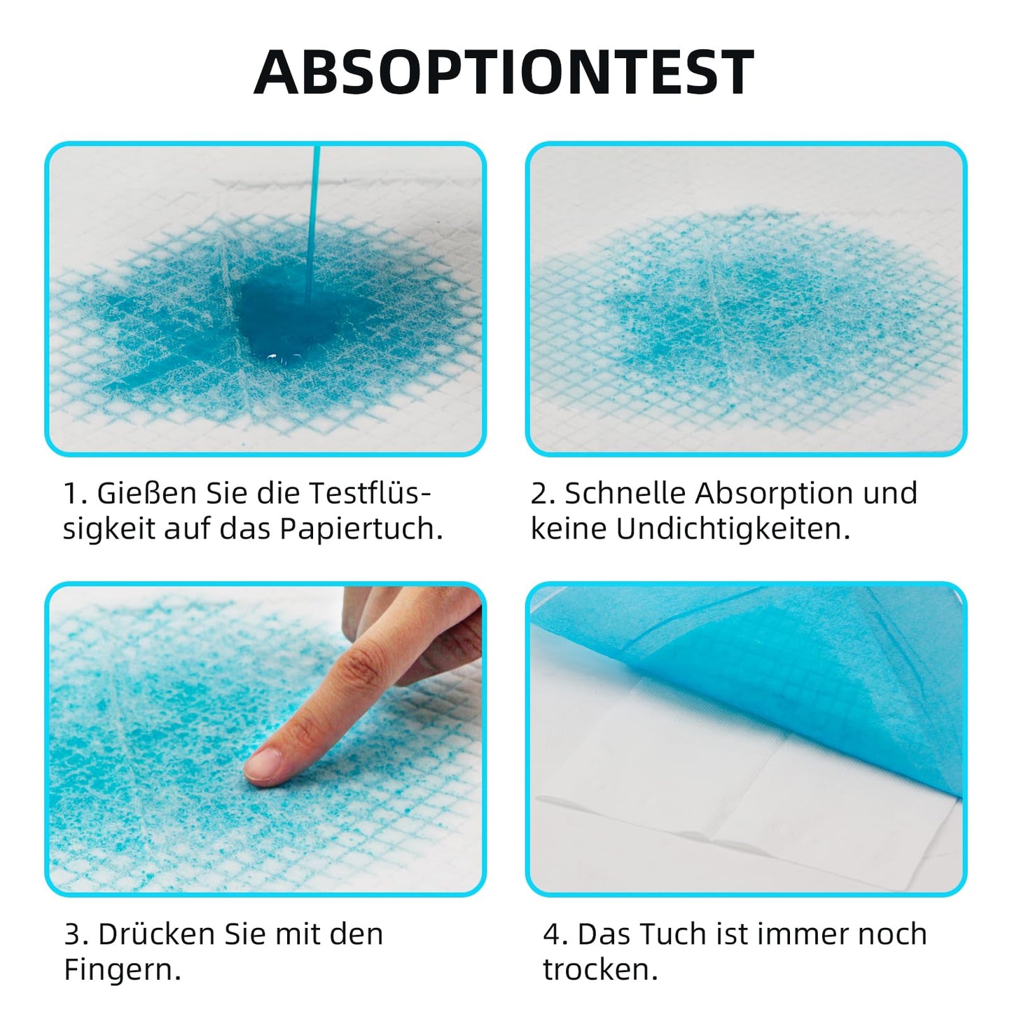 40 Stück 80x90cm 5-lagig Wegwerf-Bettpads für Inkontinenz, Betteinlagen Inkontinenz Einweg Erwachsenen,Ultrasaugfähig 70g Bulk Heavy Duty Bettpads Inkontinenz, Einweg-Wickelunterlagen
