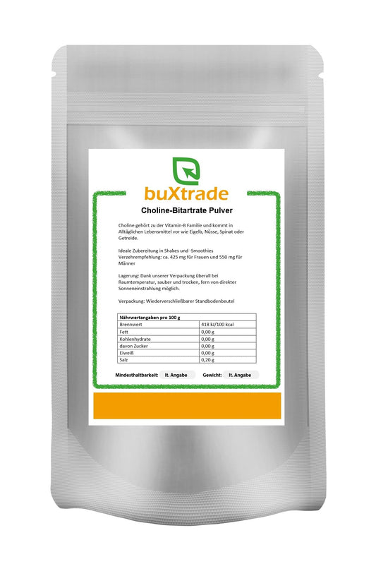 250 g Choline Bitartrate Pulver | Non-GMO | Cholin | Vitamin B4