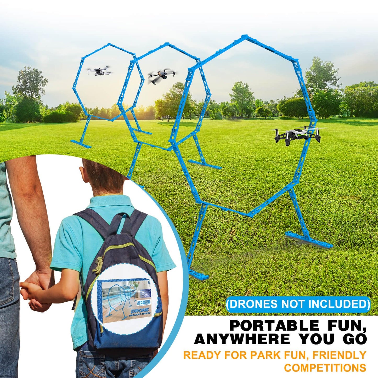 Beria Mini RC Drohne Hindernisvermeidung Training Spielzeug für Kinder Renntore Drohne Helikopter Wettkampf Übungsstrecke Zubehör Geschenke für 3-10 Jahre Mädchen Junge Geburtstag Kinderspielzeug