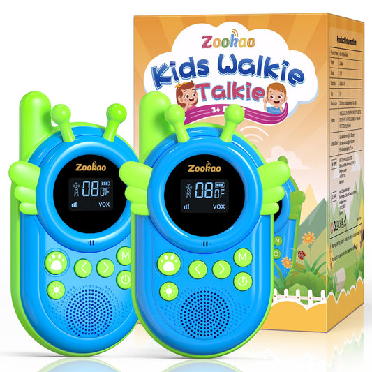 Zookao Walkie Talkie Kinder Spielzeug, Outdoor Spiele - Woki Toki Weihnachten Geburtstags Geschenke ab 3-12 Jahre Junge Mädchen Funkgeräte Set