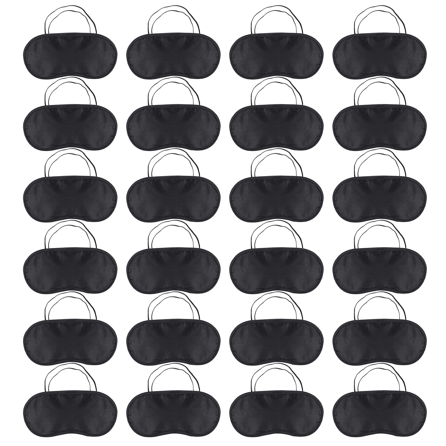 24 Pack Schlafmaske Für Seitenschläfer, Ultraweiche Augenmaske Schlafmasken, Lichtblockierende Augenbinde Zum Schlafen Mit Verstellbarem Riemen Für Herren, Frauen, Kinder