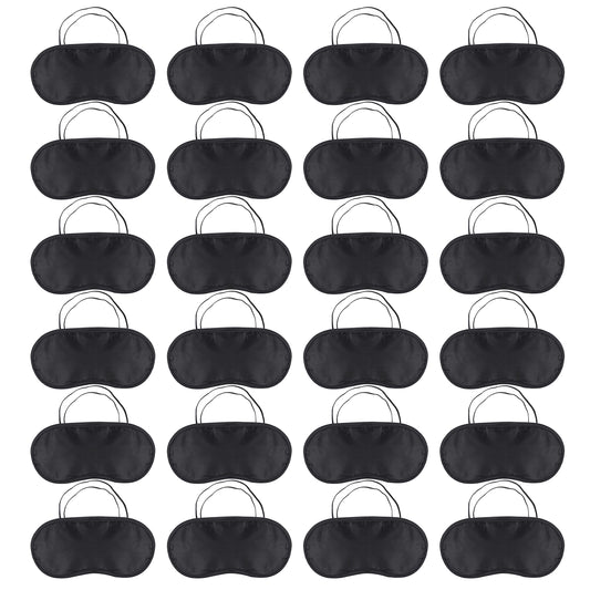 24 Pack Schlafmaske Für Seitenschläfer, Ultraweiche Augenmaske Schlafmasken, Lichtblockierende Augenbinde Zum Schlafen Mit Verstellbarem Riemen Für Herren, Frauen, Kinder
