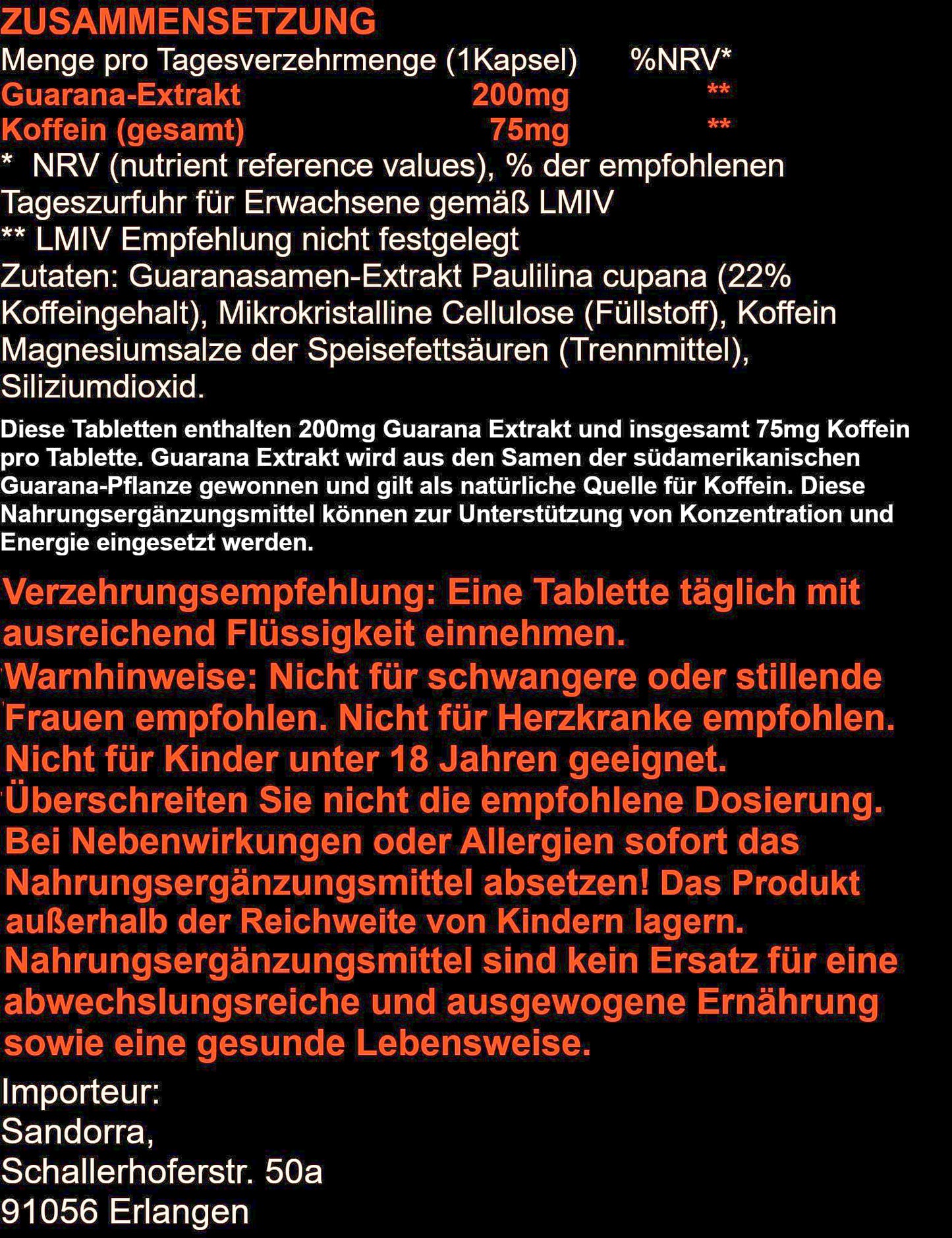 10 Schwarze Tabletten, die Originalen, Intense Nahrungsergänzungsmittel für Frauen & Männer, Boost-Tabletten, sehr intensiv