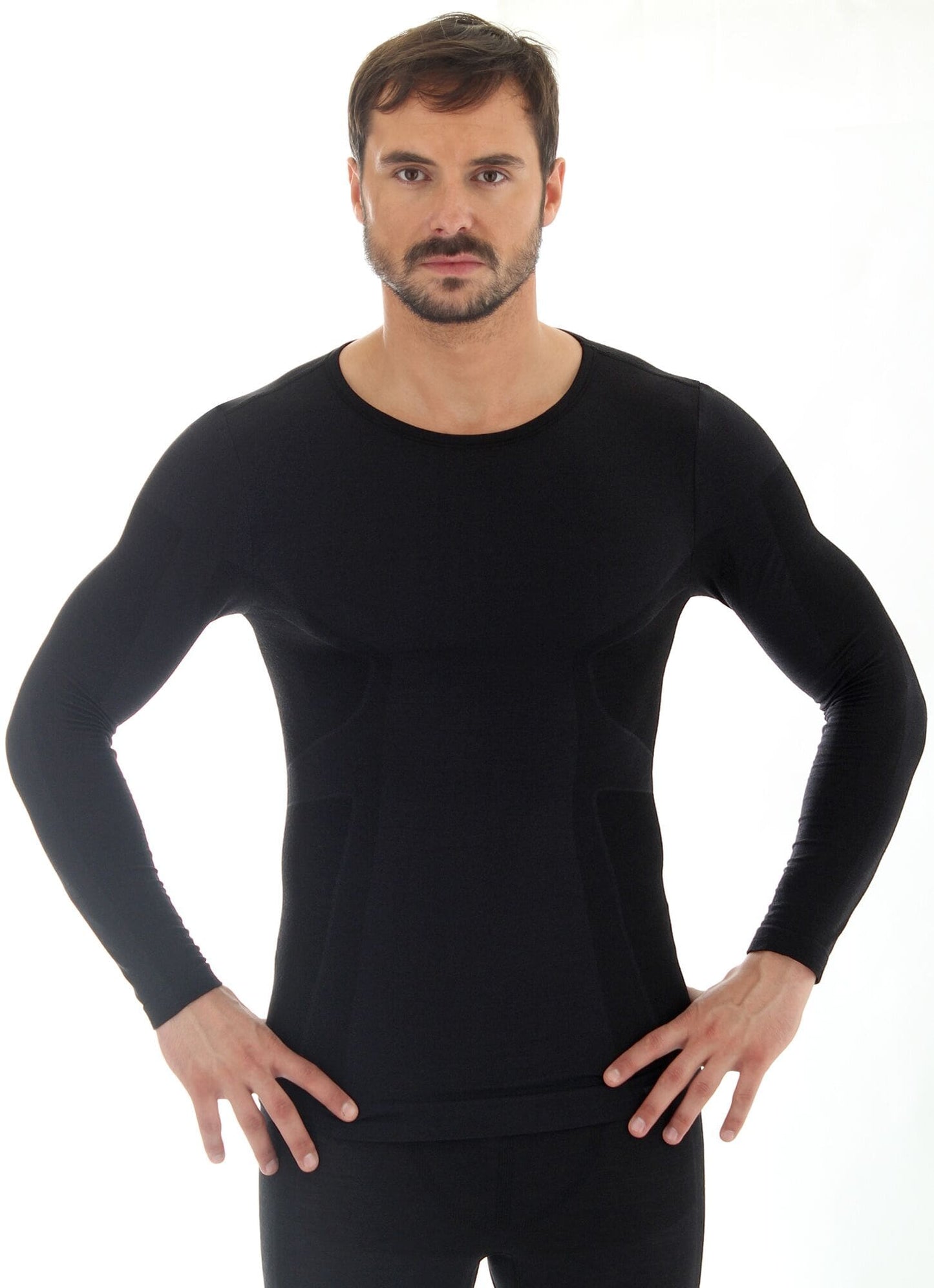 Brubeck men's thermal shirt black L