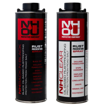 NHOU® Ölbeschichtungsset – Rostschutzbehandlung (2 x 1000 ml: 1 Schwarz + 1 Klar)