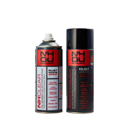 NHOU Ölbeschichtung zur Rostschutzbehandlung – Schwarzes Aerosol-Set (400 ml x 3 + Sprühgriff)