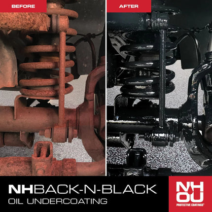 NHOU® Ölbeschichtungsset – Rostschutzbehandlung (2 x 1000 ml: 1 Schwarz + 1 Klar)