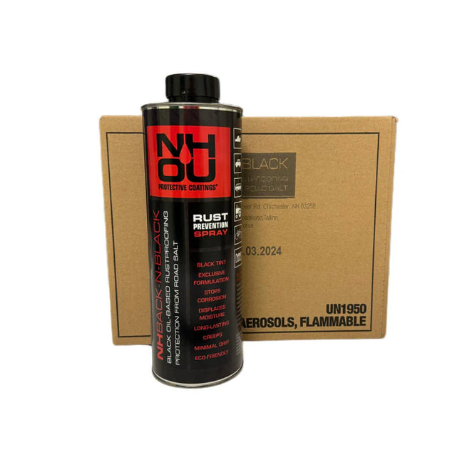 NHOU® Schwarze Ölbeschichtung zur Rostvorbeugung – 6x1L Masterbox